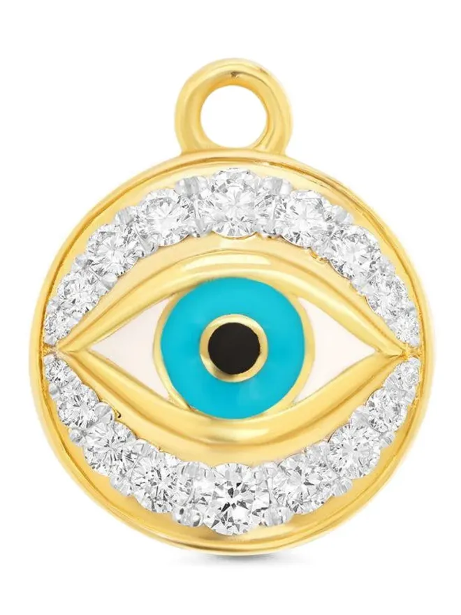 Sara Weinstock Sara Weinstock 18K イエローゴールド エビルアイ ダイヤモンド チャームの商品画像