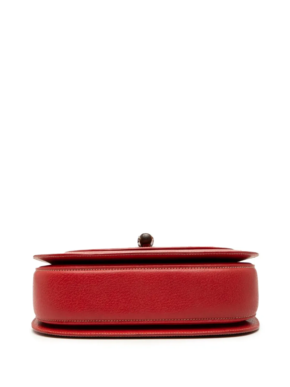 Gucci ビンテージ 20世紀カーフスキン バンブーナイト ハンドバッグ - レッド - 画像4