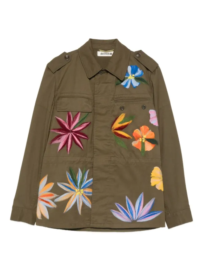 A.N.G.E.L.O. Vintage Upcycling A.N.G.E.L.O. Vintage Upcycling 花柄刺繍ジャケット - Greenの商品画像