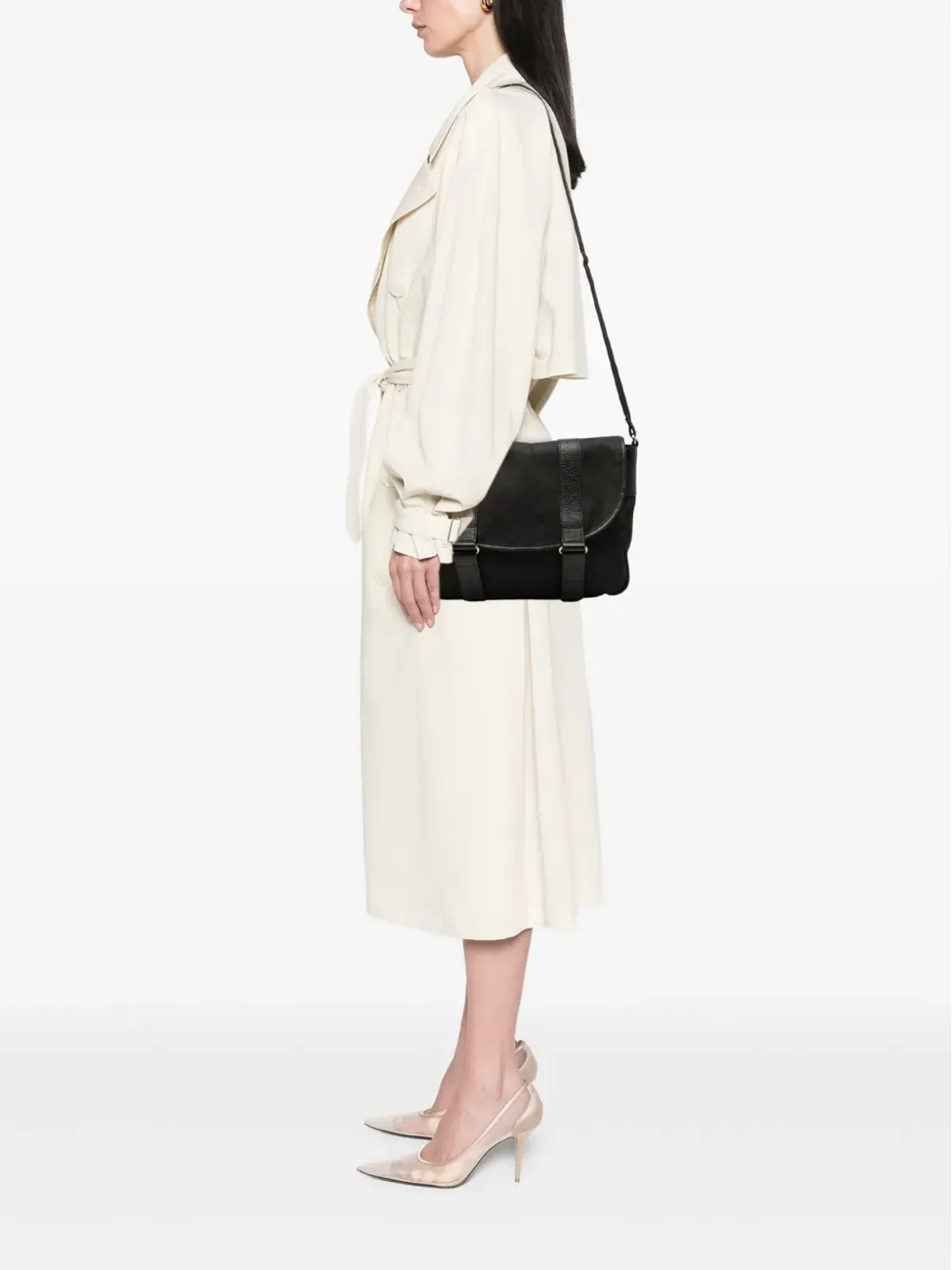 Gucci ビンテージ 2000-2015 GG Nylon Messenger Bag クロスボディバッグ - 画像2