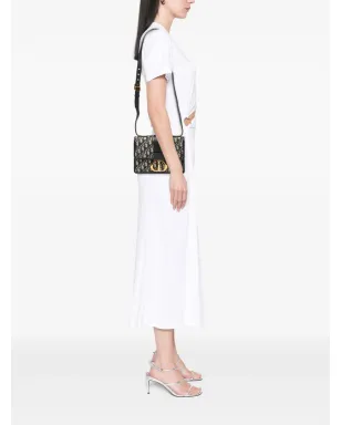 Christian Dior ビンテージ オブリークキャンバス モンターニュ フラップ クロスボディバッグ ブルー - サムネイル2