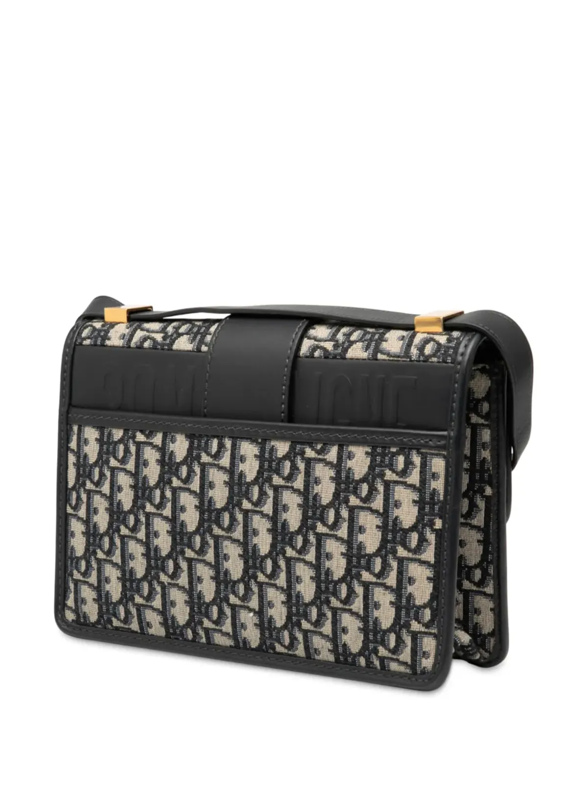 Christian Dior ビンテージ オブリークキャンバス モンターニュ フラップ クロスボディバッグ ブルー - 画像3