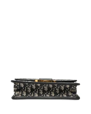 Christian Dior ビンテージ オブリークキャンバス モンターニュ フラップ クロスボディバッグ ブルー - サムネイル4