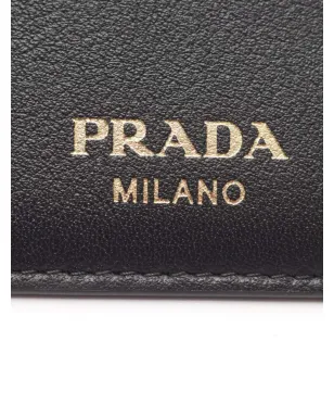 Prada Pre-Owned 2010-2025 ソフトグレインレザー カードホルダー - ブラック - サムネイル4