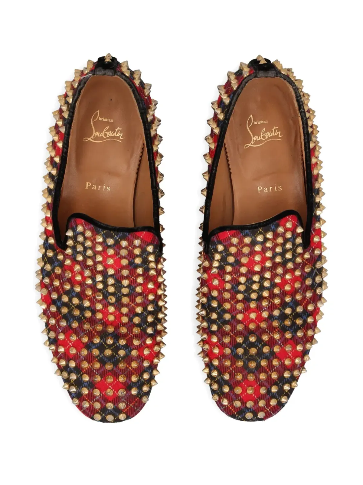 Christian Louboutin ビンテージ スパイク装飾ローファー - 画像4