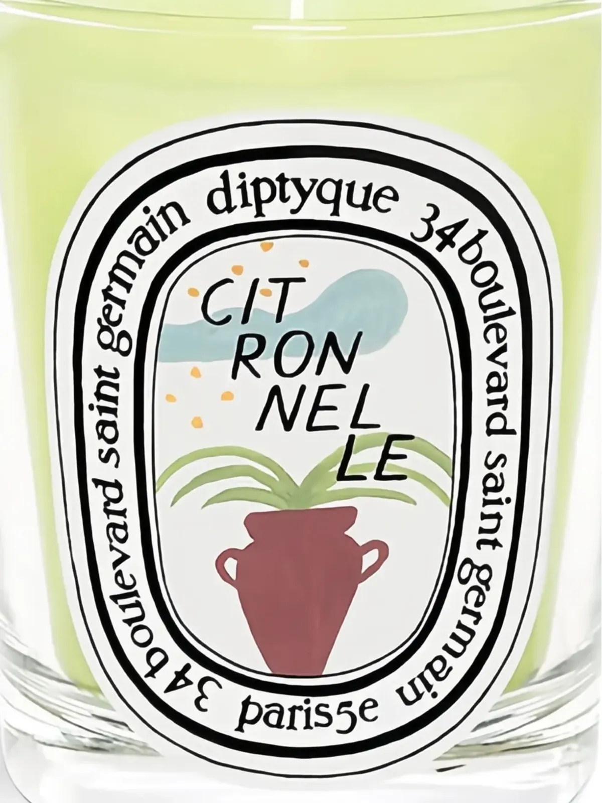 Diptyque citronelle 190gr candle - Yellow - 画像2