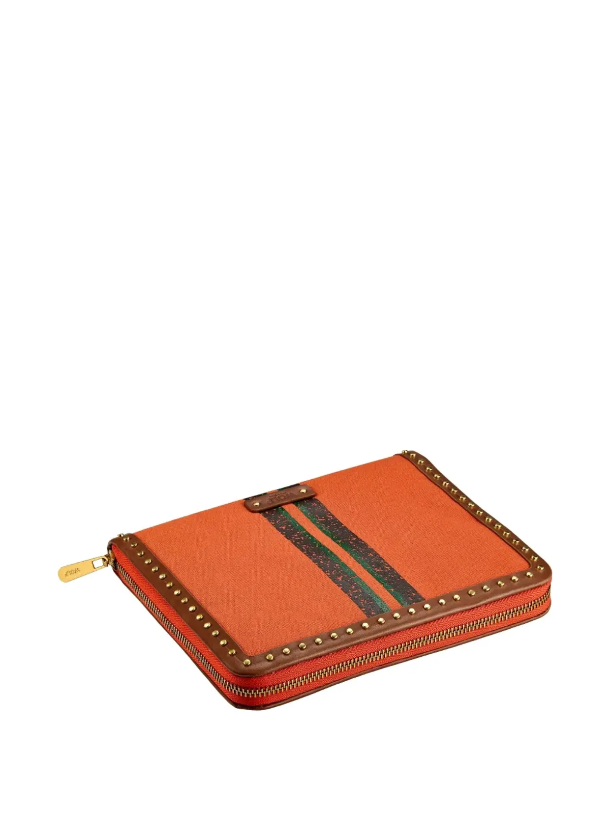 WOLF Ida zip-studded jewellery portfolio - Orange - 画像2
