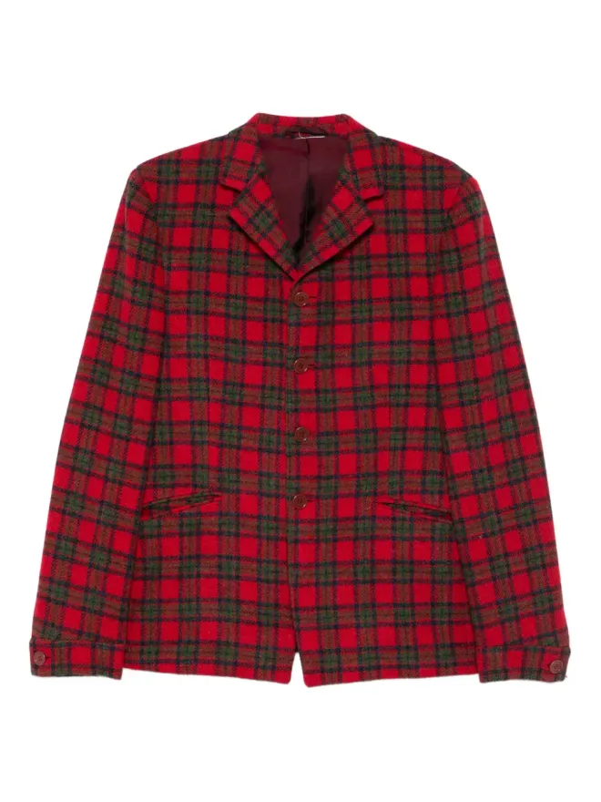 Romeo Gigli Pre-Owned Romeo Gigli Pre-Owned 1990年代 チェックジャケット（レッド）の商品画像