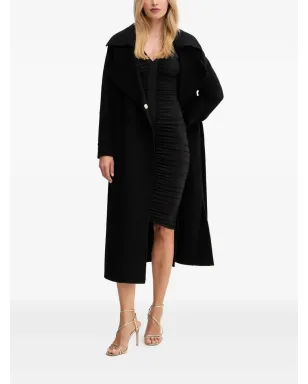 MARCIANO by GUESS 寄せギャザー入りVネックミディドレス - ブラック - サムネイル2