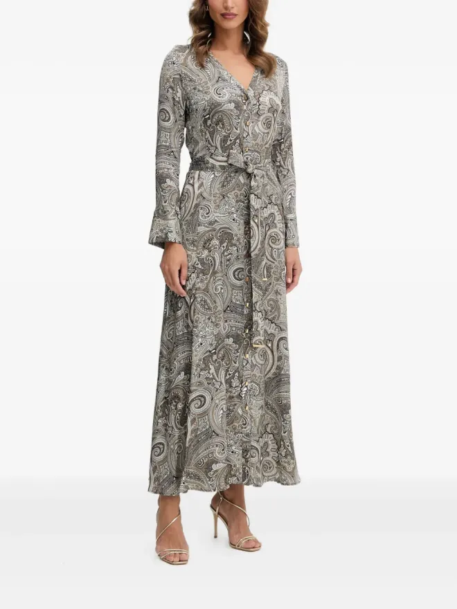 MARCIANO by GUESS MARCIANO by GUESS ペイズリープリントのボタン留めマキシドレスの商品画像