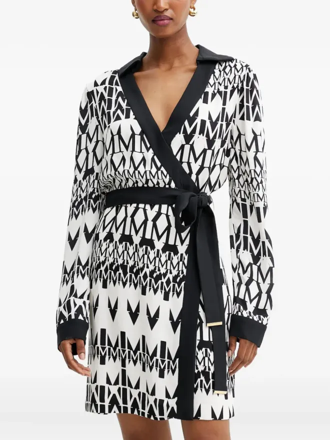 MARCIANO by GUESS MARCIANO by GUESS プリントディテール ベルト付きミニドレス（ホワイト）の商品画像