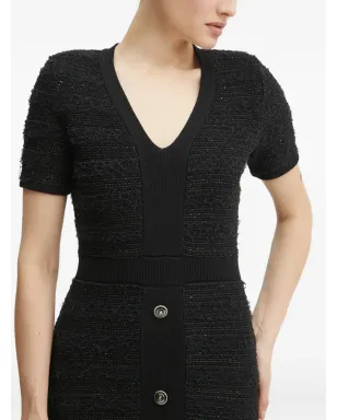 MARCIANO by GUESS ボタンディテールショートスリーブミニドレス - サムネイル4