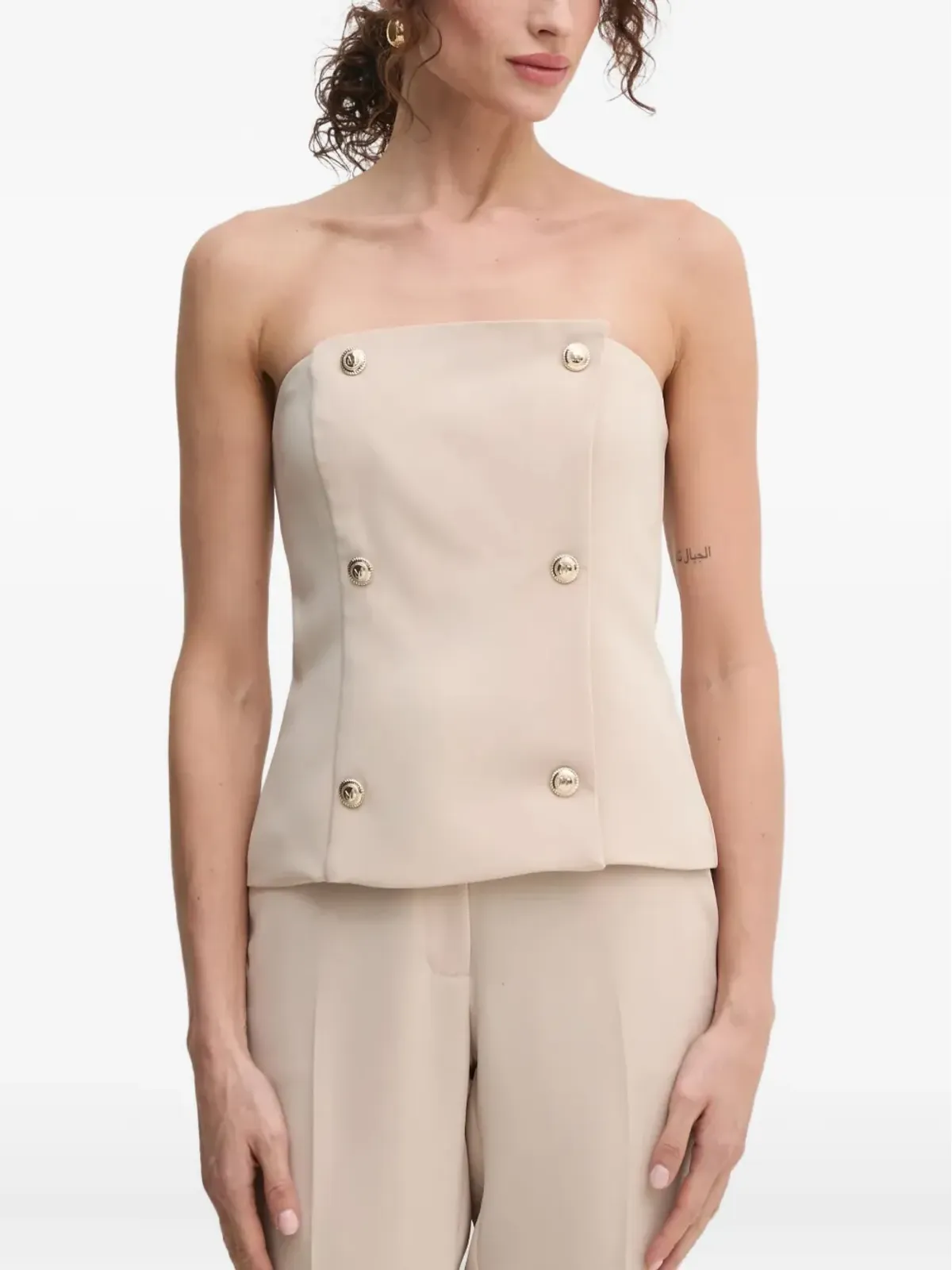 MARCIANO by GUESS strapless top - Neutrals - 画像1