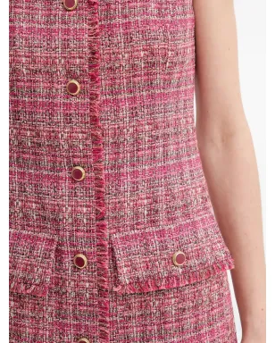 MARCIANO by GUESS Claudia ツイード ボタン付き ミニドレス - サムネイル4