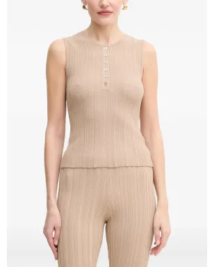 MARCIANO by GUESS ボタン付きリブ編みタンクトップ - サムネイル1
