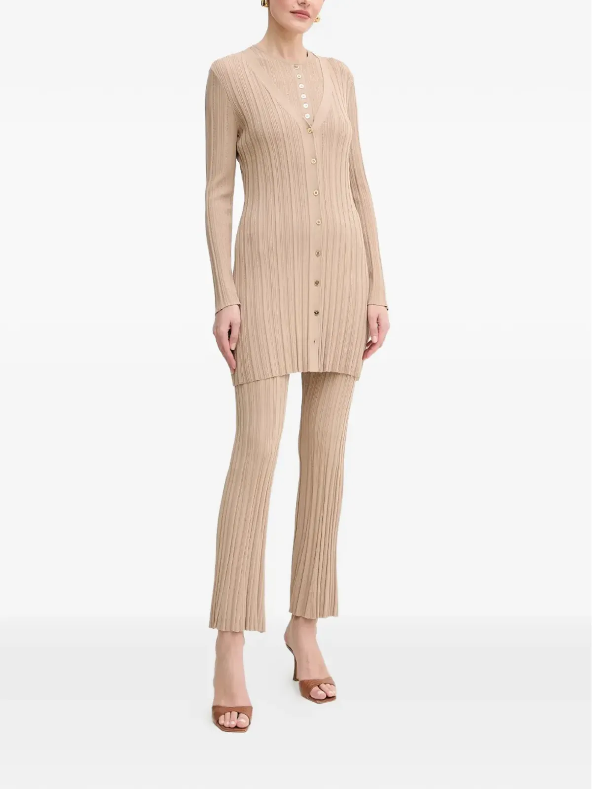 MARCIANO by GUESS ボタン付きリブ編みタンクトップ - 画像2
