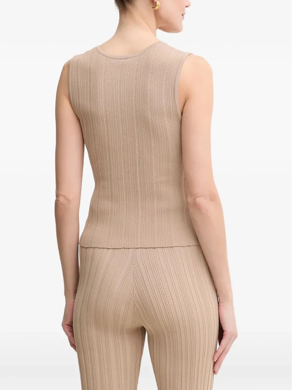 MARCIANO by GUESS ボタン付きリブ編みタンクトップ - 画像3