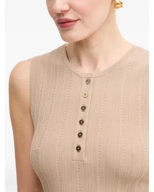 MARCIANO by GUESS ボタン付きリブ編みタンクトップ - サムネイル4