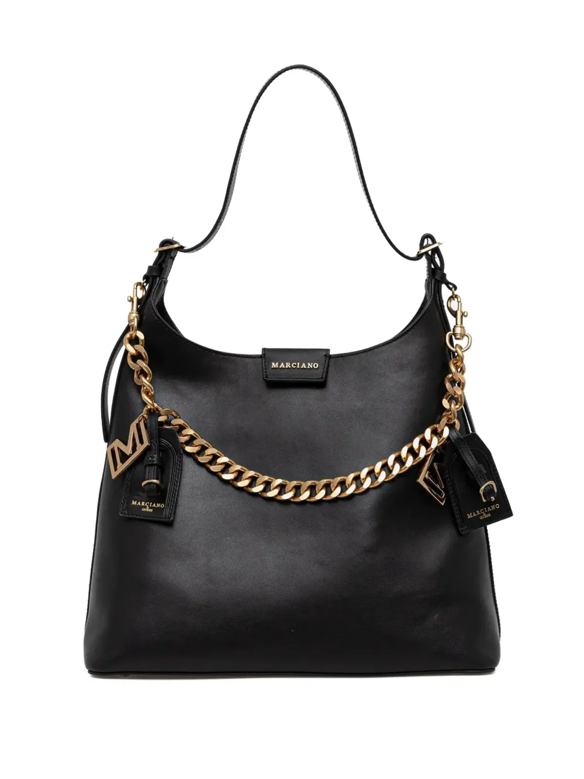 MARCIANO by GUESS チャームディテール レザーショルダーバッグ - 画像1