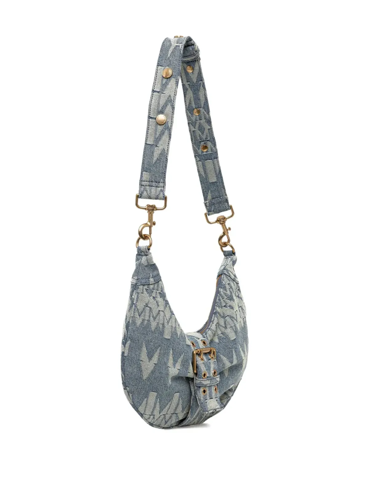 MARCIANO by GUESS モノグラム・ハーフムーンバックル トートバッグ - 画像3