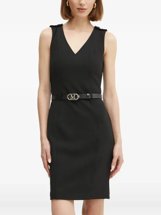 MARCIANO by GUESS MARCIANO by GUESS ボタンディテールVネックミディドレスの商品画像