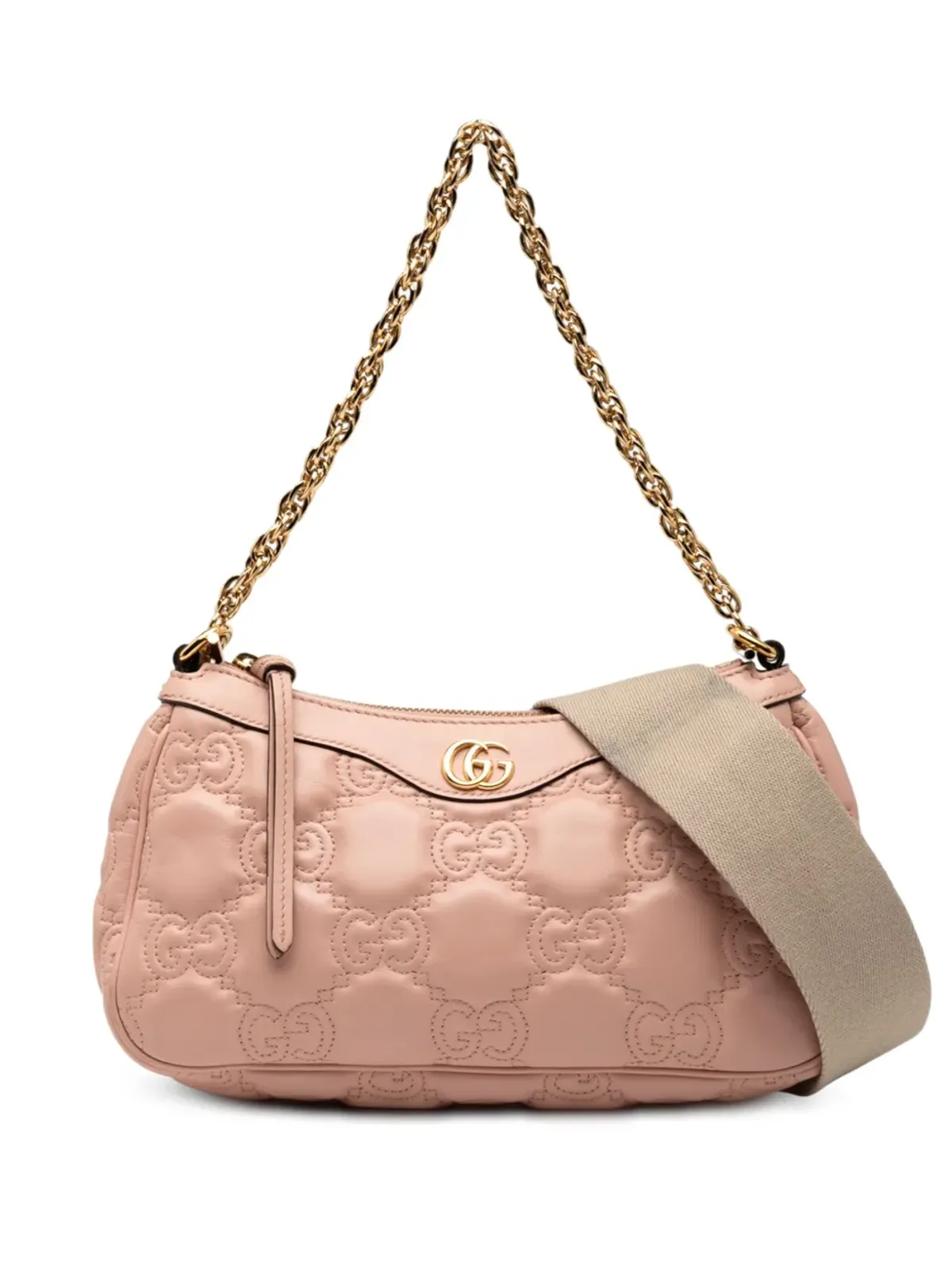 Gucci ビンテージ 小型GGマテラスレザー サッチェル ピンク - 画像1