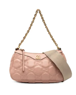 Gucci ビンテージ 小型GGマテラスレザー サッチェル ピンク - サムネイル1