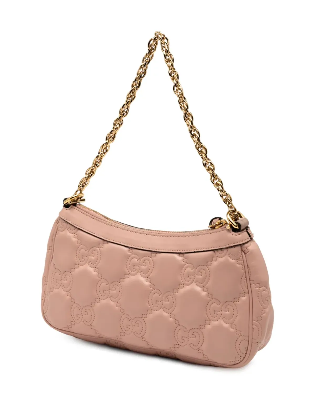 Gucci ビンテージ 小型GGマテラスレザー サッチェル ピンク - 画像3