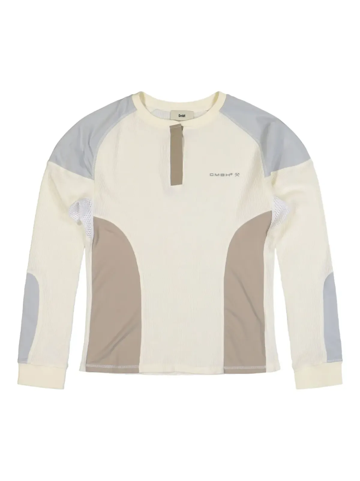 GmbH カラーブロック長袖トップ - Neutrals - 画像1