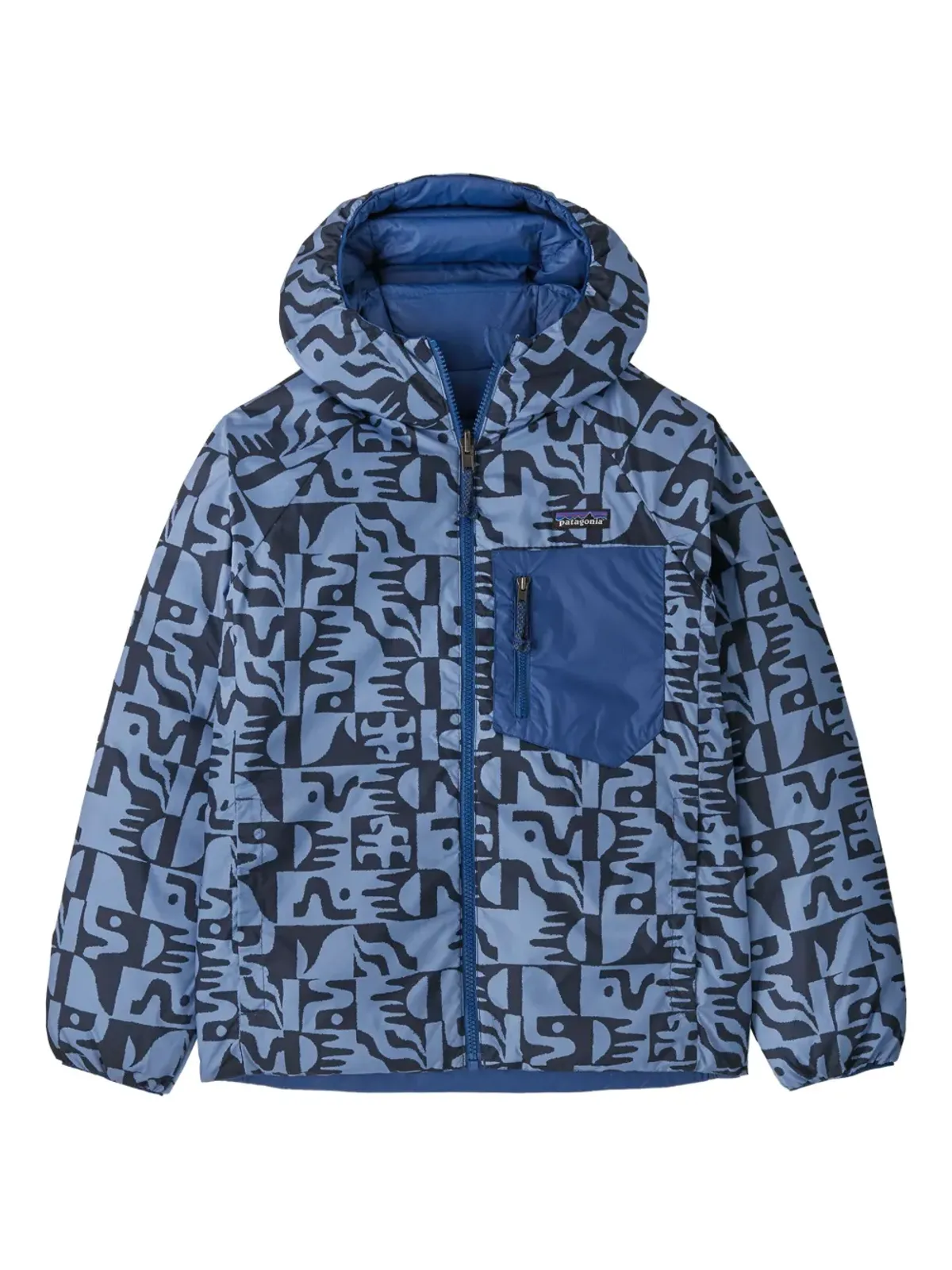 Patagonia Kids ダウンセーター リバーシブル パディッドジャケット - 画像2