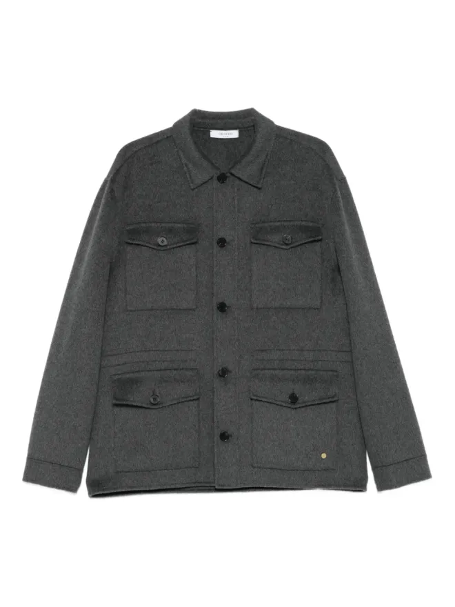 Greyed Greyed ボタン留めのフラップポケット シャツジャケットの商品画像