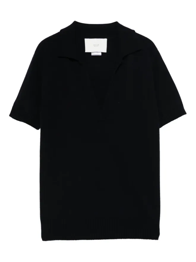 Vanisè Vanisè ポロカラー編みニットTシャツの商品画像