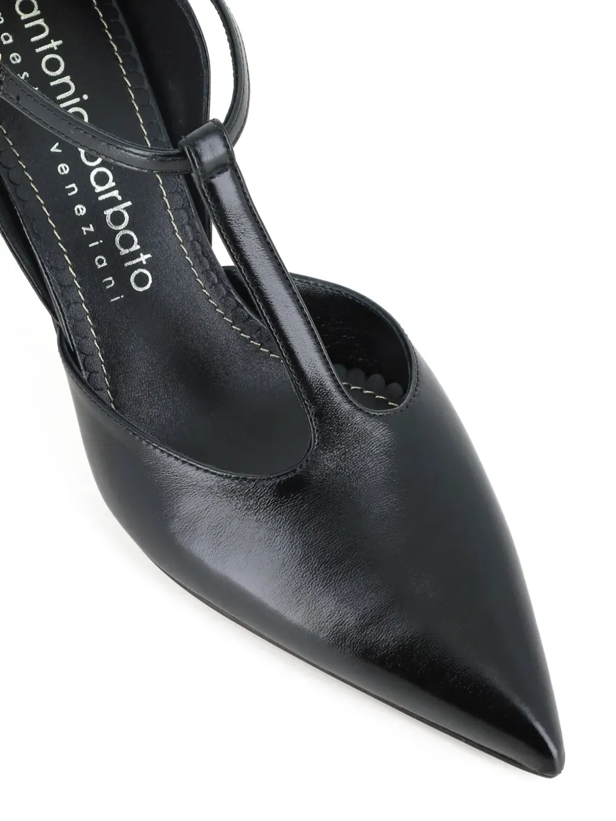 Antonio Barbato Maestri Veneziani T-ストラップ ポイントトゥ パンプス - 画像4