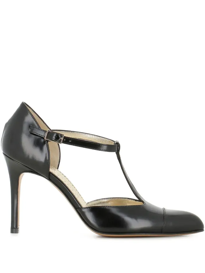 Antonio Barbato Maestri Veneziani Antonio Barbato Maestri Veneziani T-strap heeled pumps - Blackの商品画像