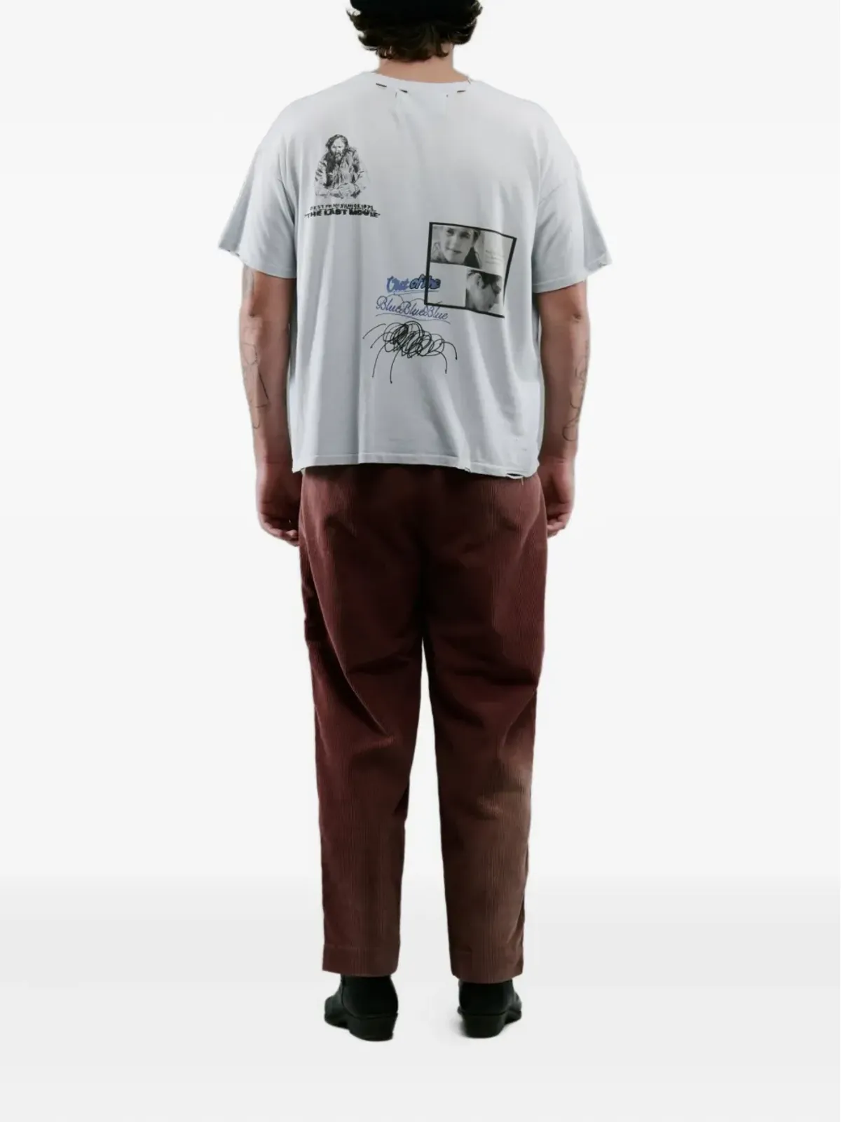 Paly コーデュロイ生地のパンツ（レッド） - 画像3