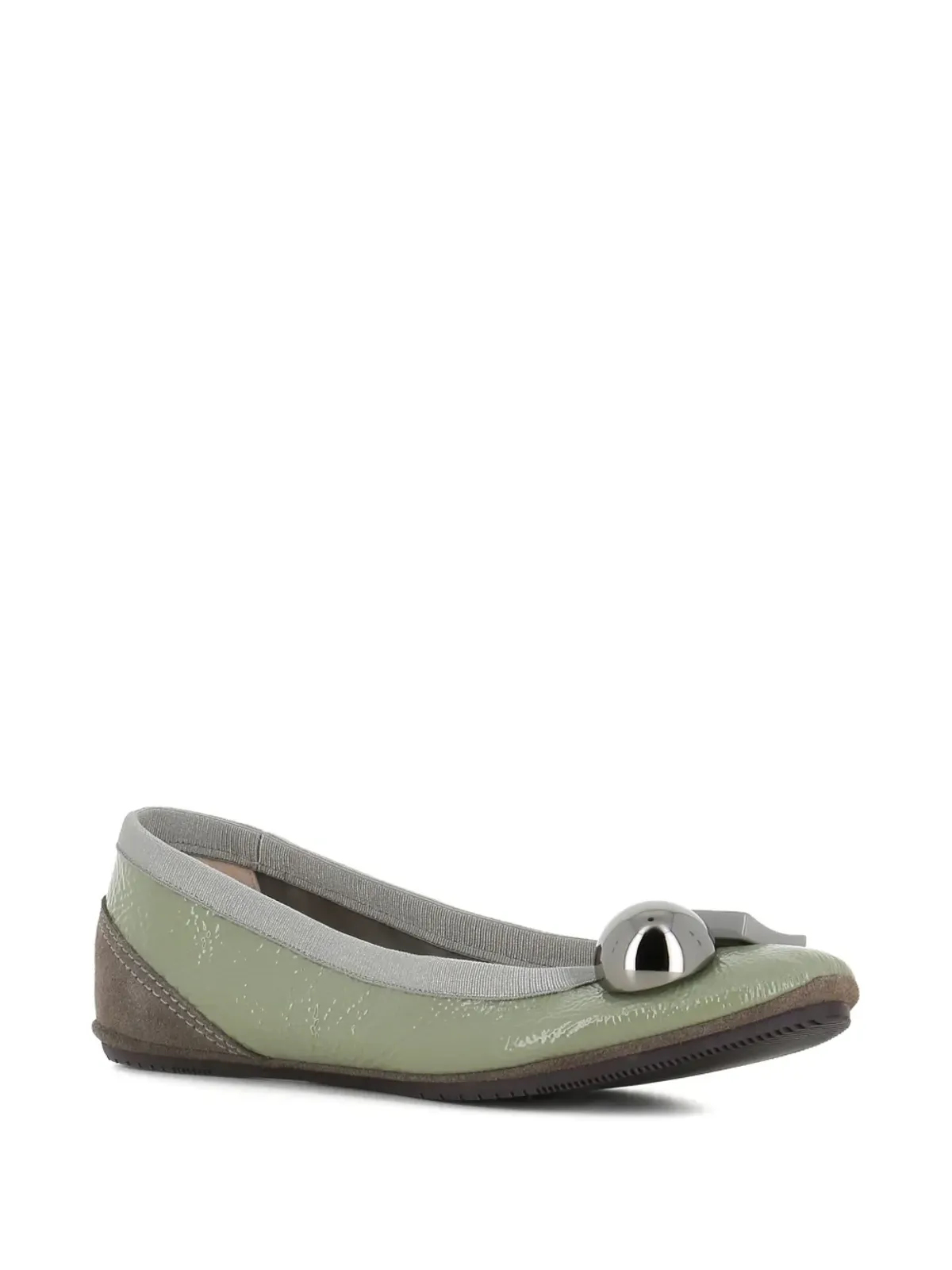 Dove Nuotano Gli Squali Becky appliqué ballet flats - Green - 画像2