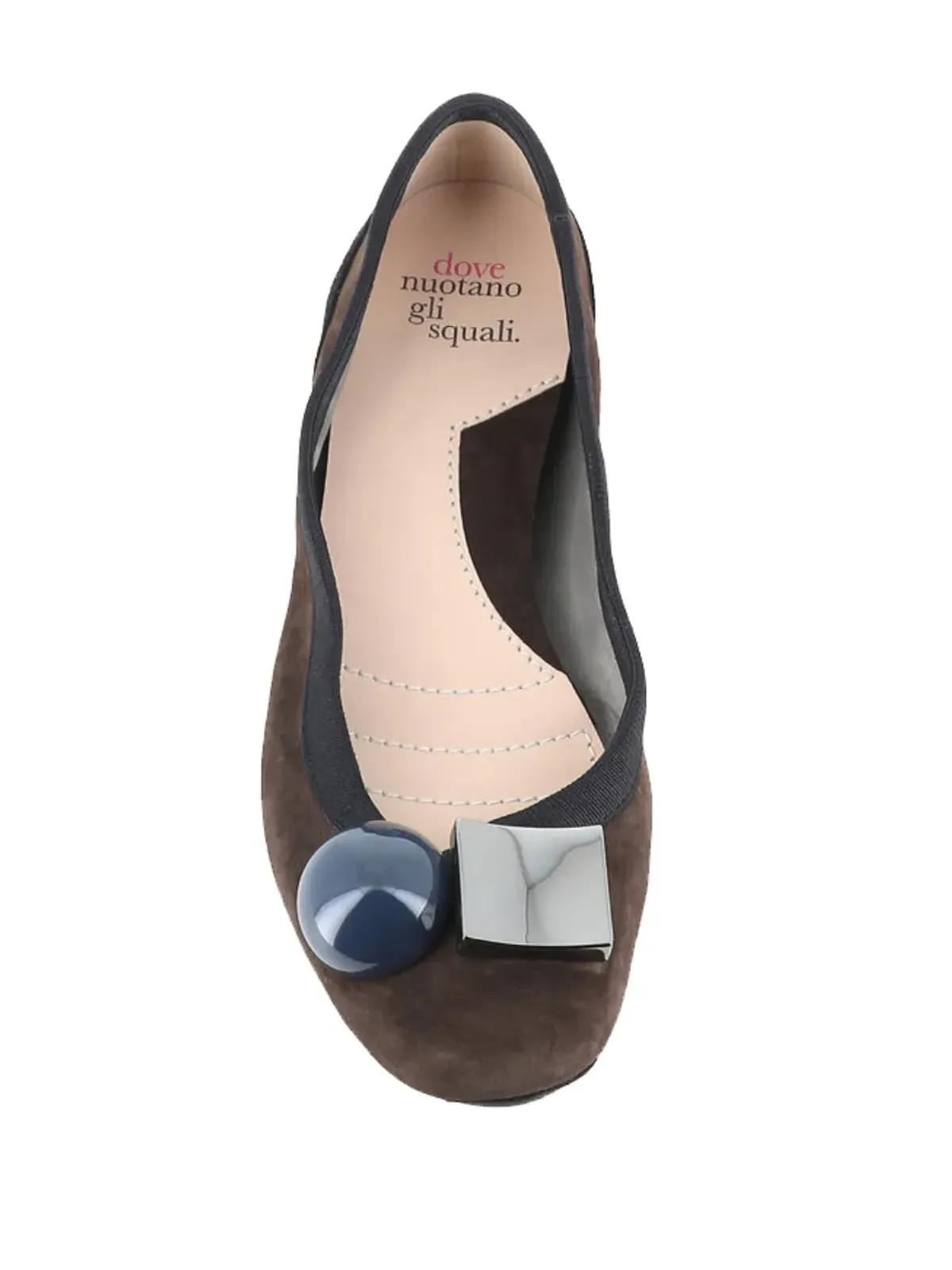 Dove Nuotano Gli Squali Beckyエンブリッシュメント バレエフラット - 画像4