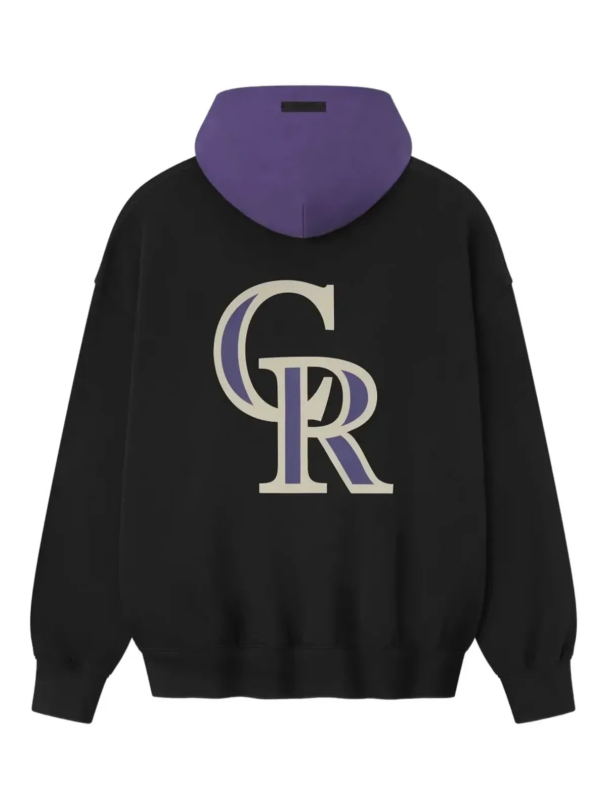 FEAR OF GOD ESSENTIALS × MLB ロッキーズ ロゴ フーディー ブラック - 画像2