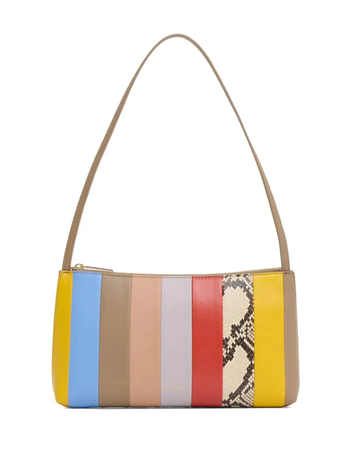 Mansur Gavriel Gaia ストライプスネークスキン ショルダーバッグ - 画像1