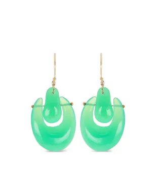 Ten Thousand Things O'Keeffe 18Kイエローゴールド イヤリング - グリーン - サムネイル1