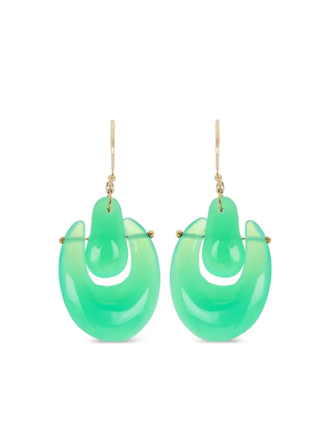 Ten Thousand Things Ten Thousand Things O'Keeffe 18Kイエローゴールド イヤリング - グリーンの商品画像