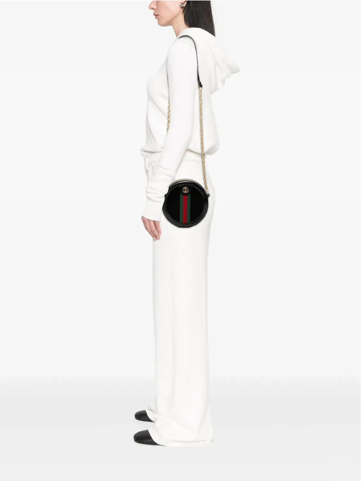 Gucci ビンテージ 2016-2025 ミニスエード オフィディア ラウンド クロスボディ バッグ - 画像2