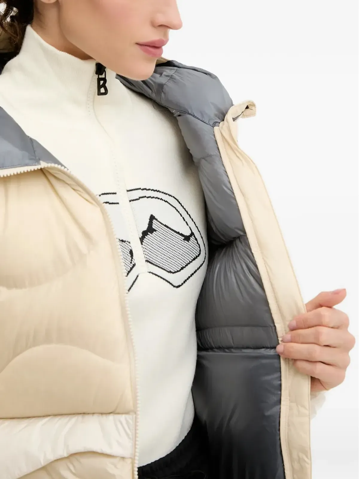 Peak Performance ヘリウム キルテッド フーデッド ダウンジャケット - 画像5