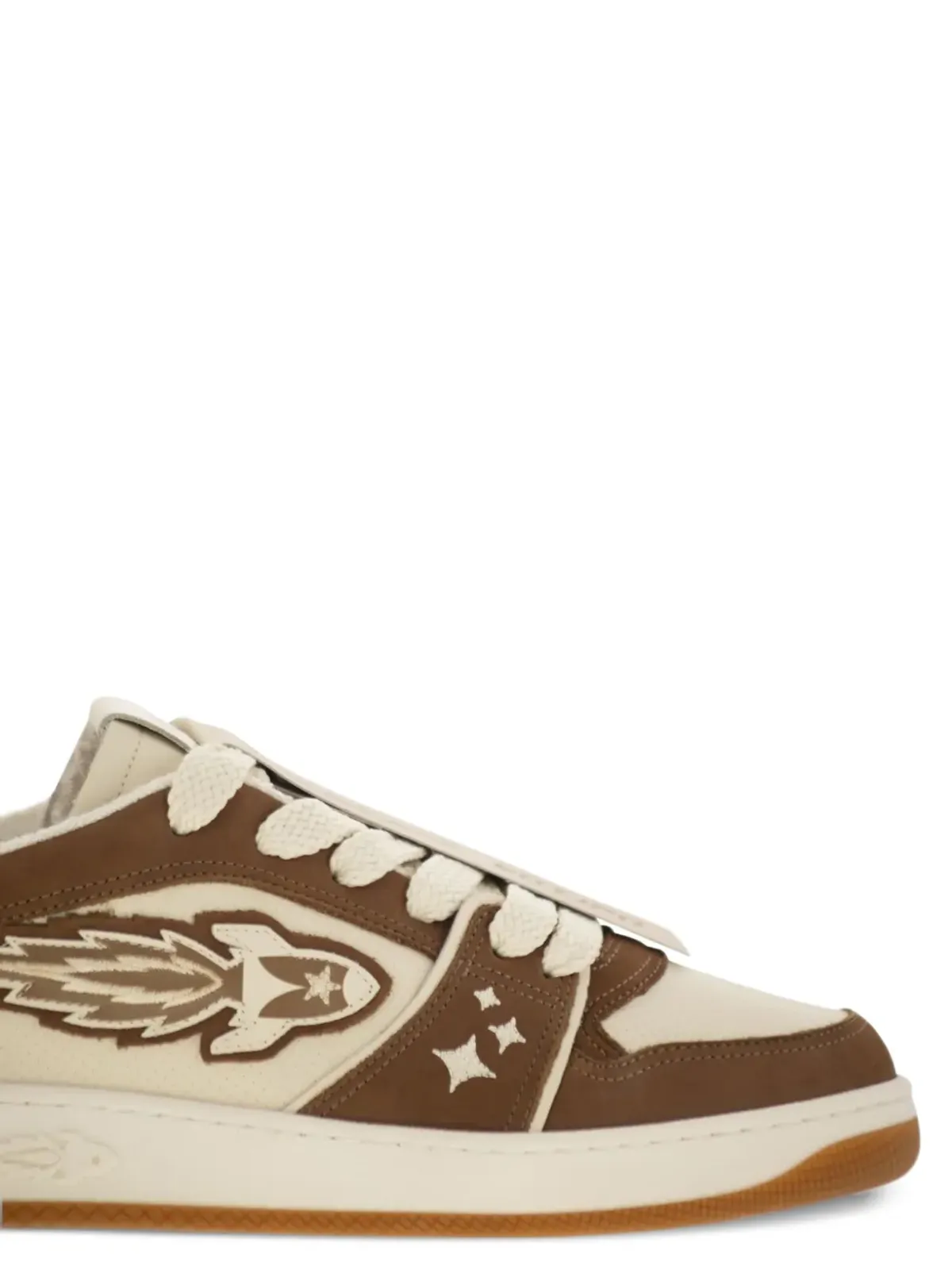Enterprise Japan logo-patch sneakers - Brown - 画像3