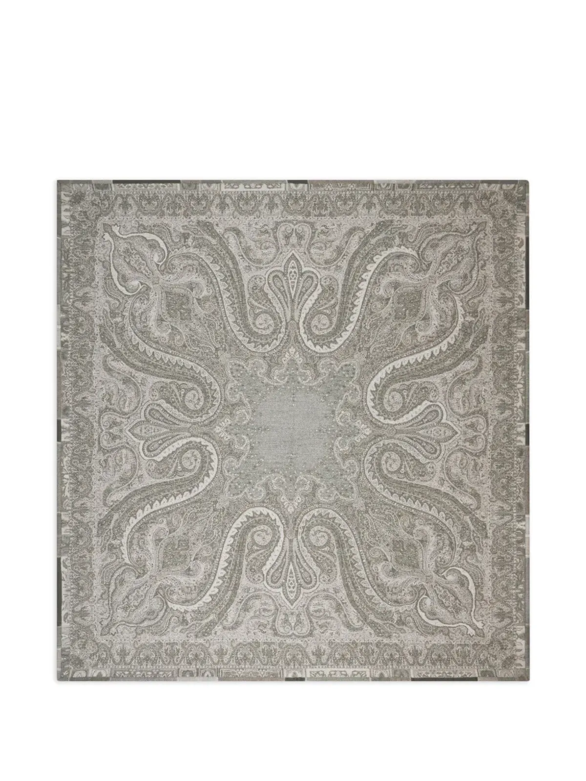 ETRO HOME paisley-pattern wool throw blanket - Neutrals - 画像1