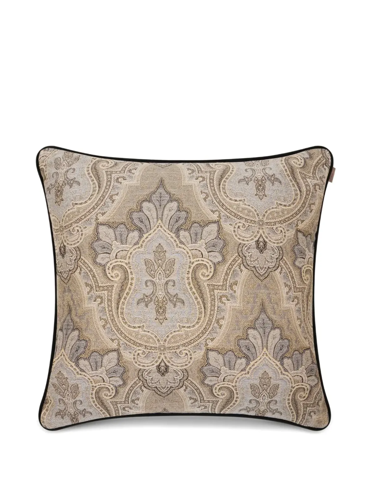 ETRO HOME ジャカード織りスクエアクッション - ベージュ - 画像1