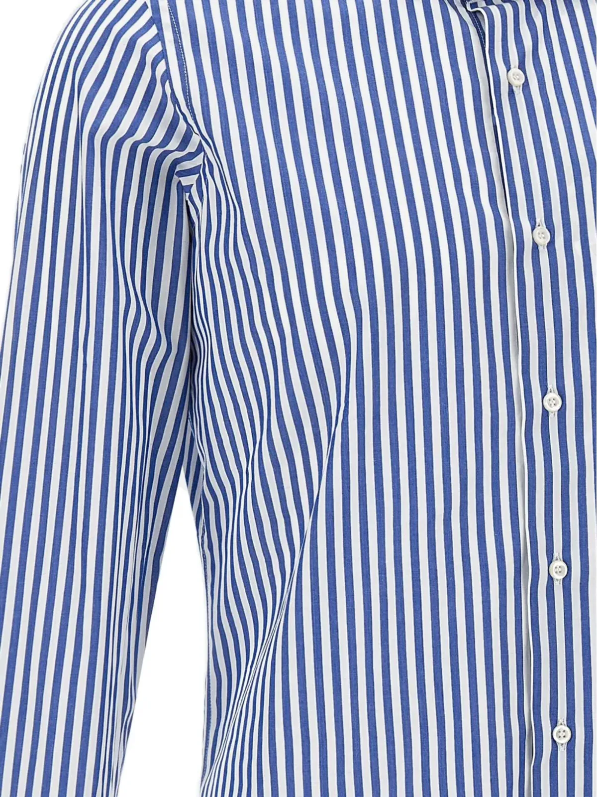 Marchesani ストライプ ボタンシャツ ブルー - 画像5