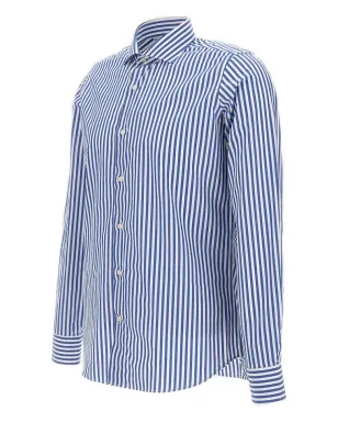 Marchesani ストライプ ボタンシャツ ブルー - サムネイル3