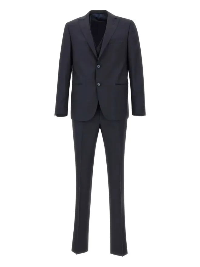 Marchesani Marchesani ピークラペル三点式スーツ ブルーの商品画像