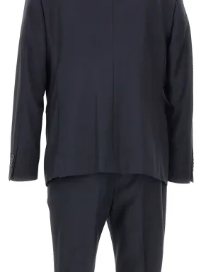 Marchesani ピークラペル三点式スーツ ブルー - サムネイル5
